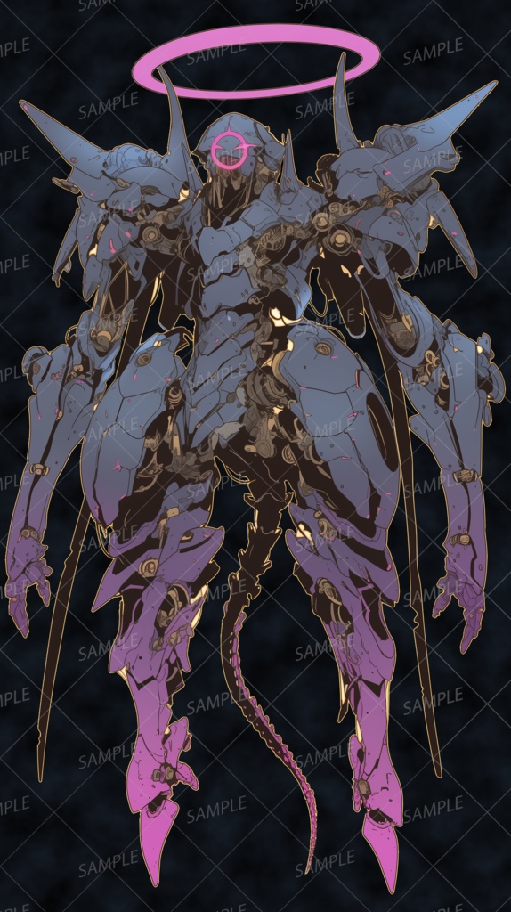 【神話生物】崇拝されし拒絶の機兵_立ち絵透過