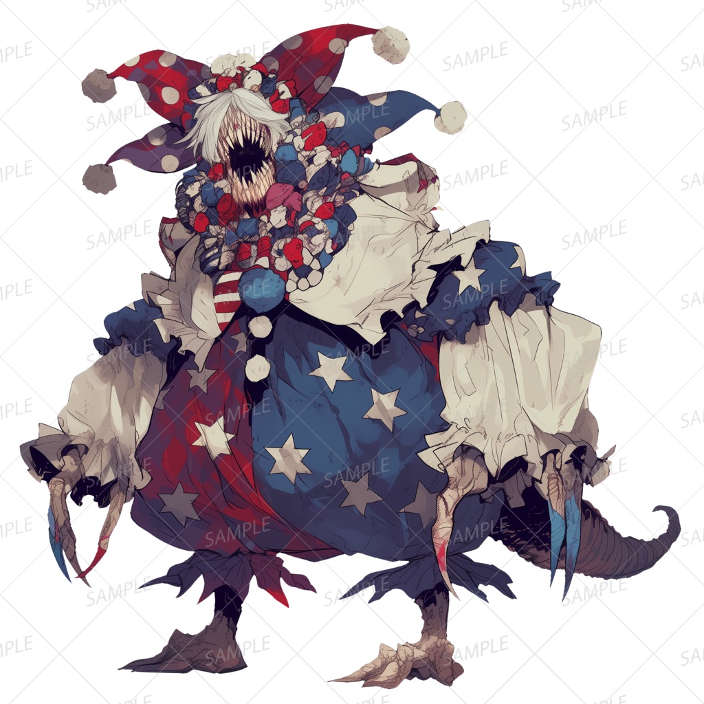 【神話生物】喰らい笑う星条の道化_透過