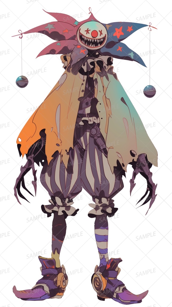 【神話生物】壊れた星屑サーカスの操演者_立ち絵透過