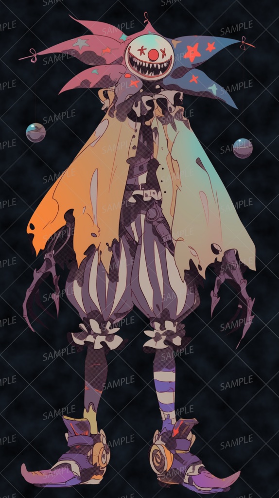 【神話生物】壊れた星屑サーカスの操演者_立ち絵透過