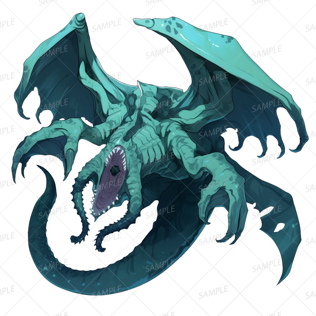 【神話生物】夢の深層で蠢く忘却のもの_透過