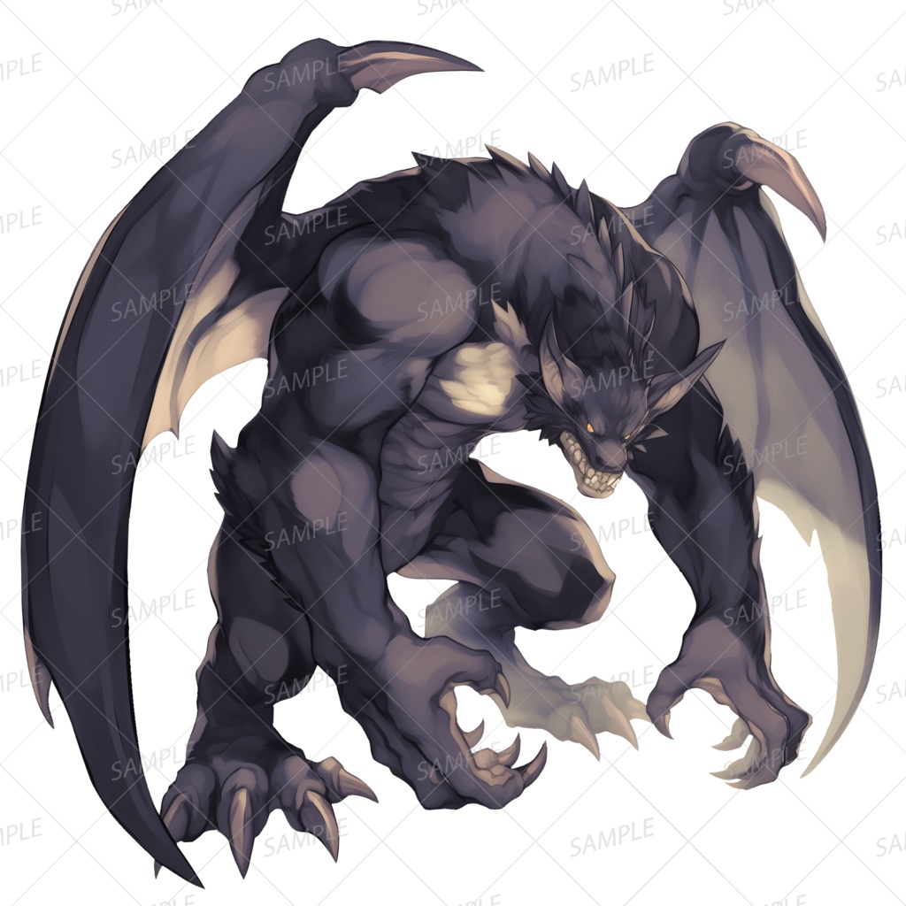 【神話生物】夜天を裂く覇翼の魔王_透過