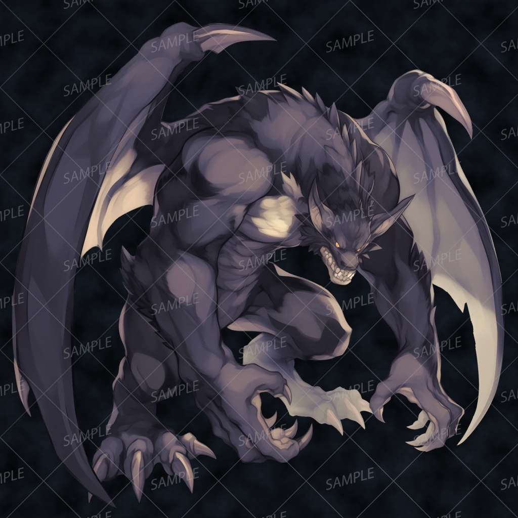 【神話生物】夜天を裂く覇翼の魔王_透過