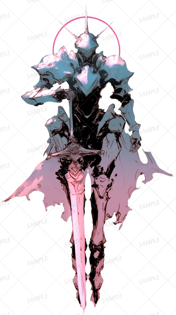 【神話生物】天環に誓う白鋼の聖機士_立ち絵透過