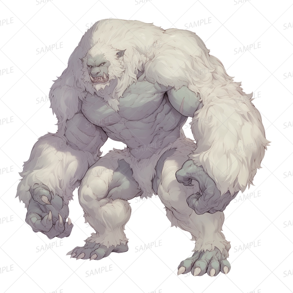 【神話生物】雪喰いの魔獣_透過