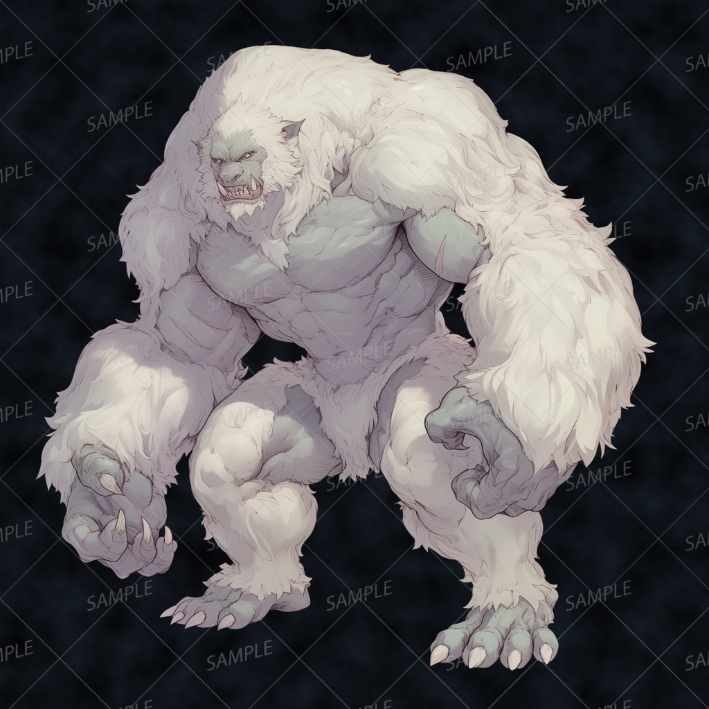 【神話生物】雪喰いの魔獣_透過