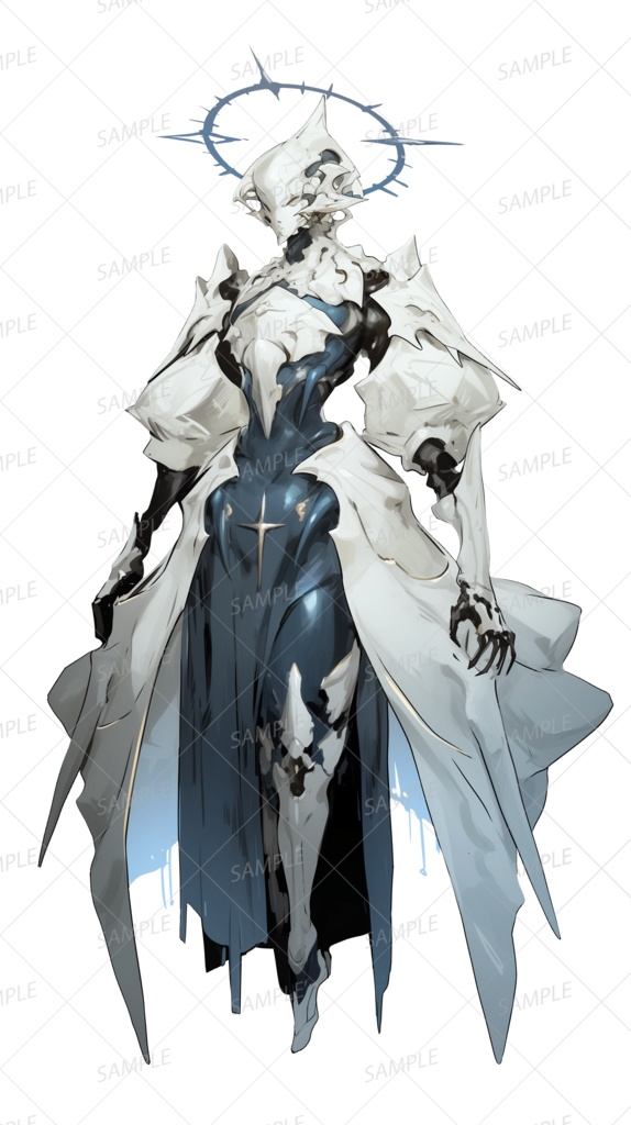 【神話生物】偽典を綴る巫女_立ち絵透過