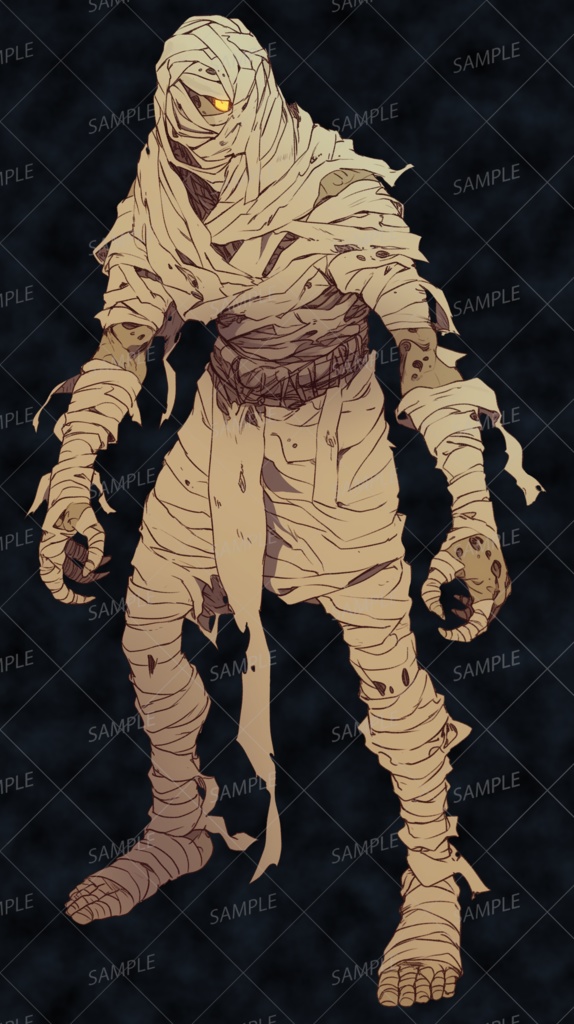 【神話生物】乾きの徘徊者_立ち絵透過