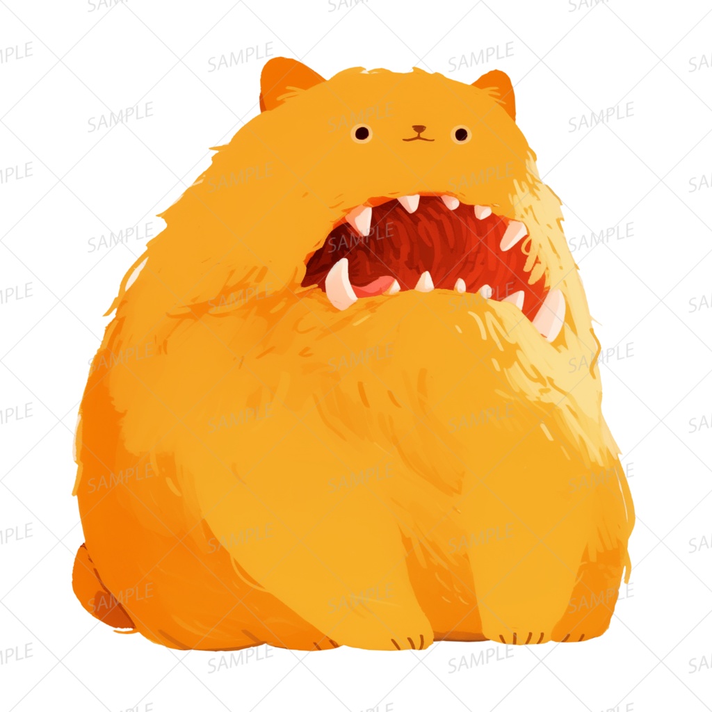 【神話生物】擬態捕食にゃんぐるみ_透過