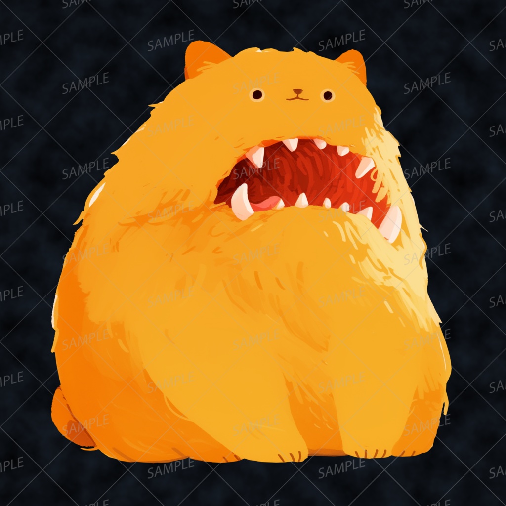 【神話生物】擬態捕食にゃんぐるみ_透過