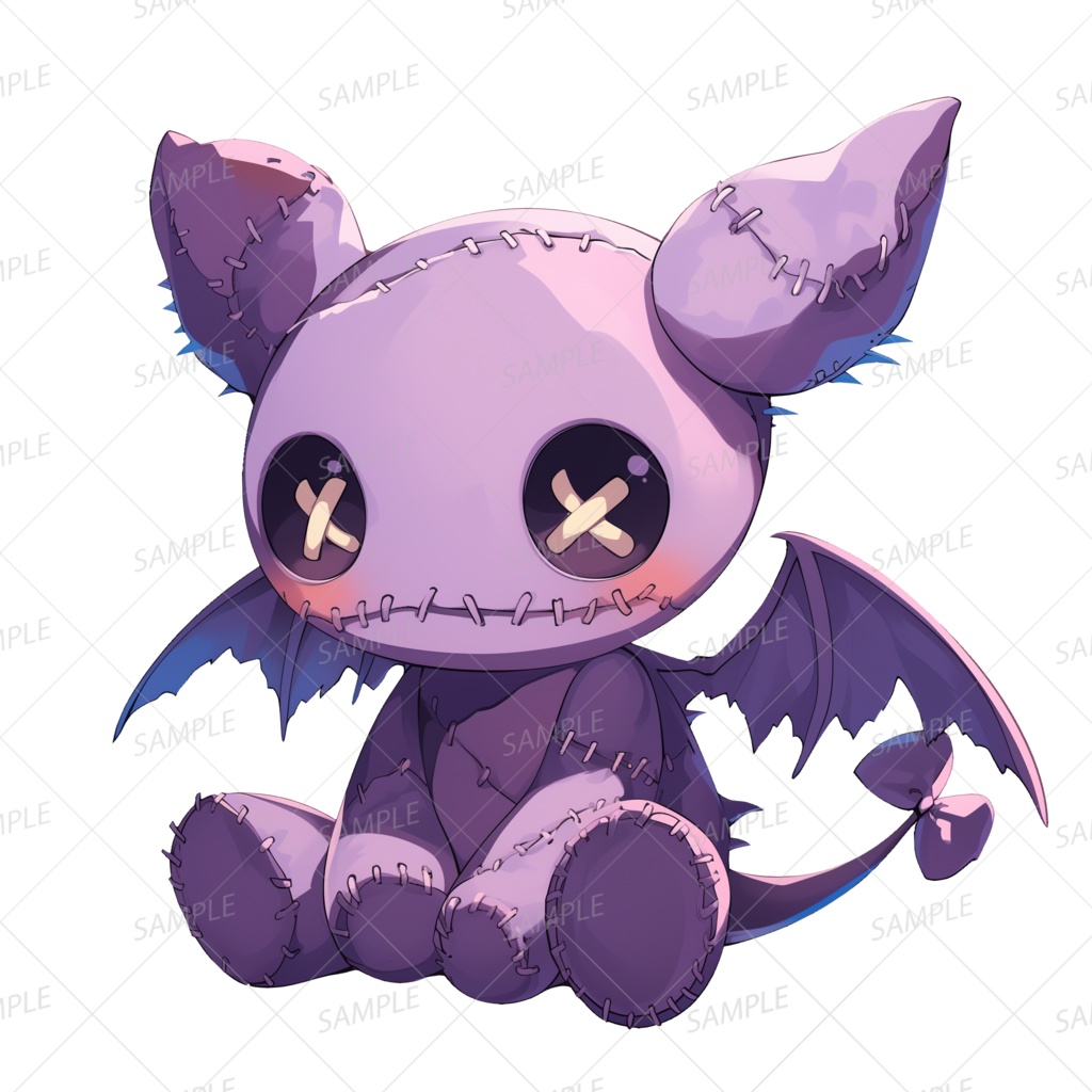 【神話生物】ツギハギの悪魔ちゃん_透過