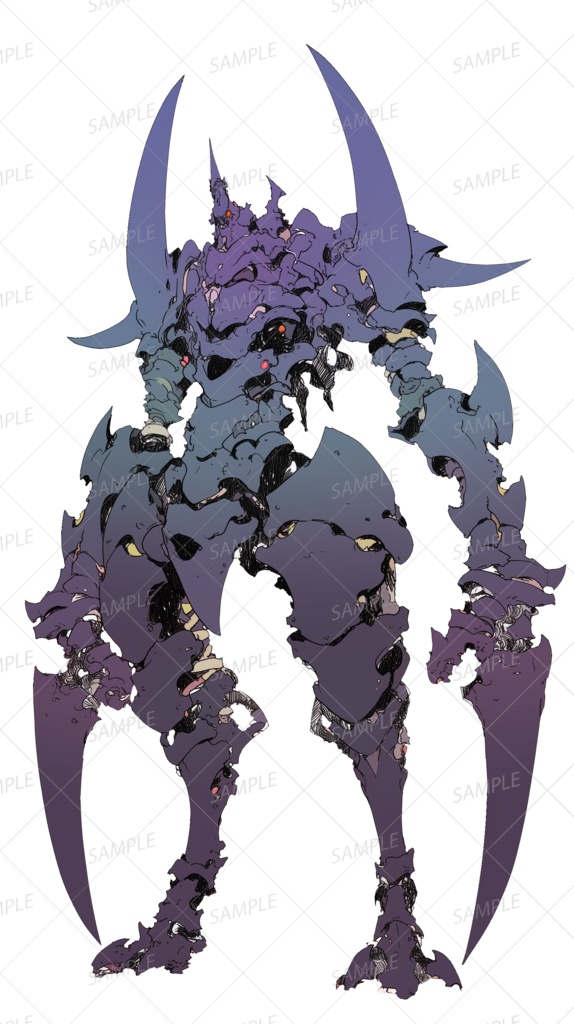 【神話生物】目醒めし骸殻の王_立ち絵透過