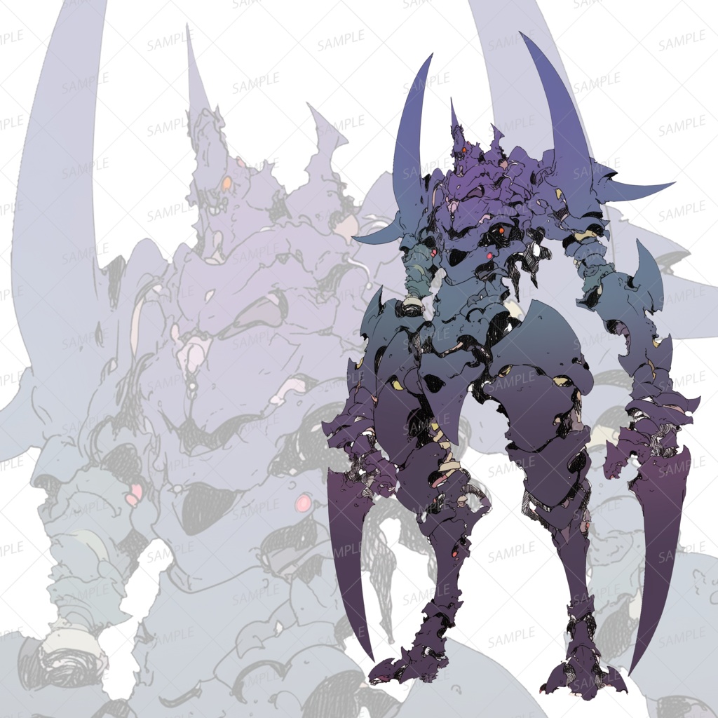 【神話生物】目醒めし骸殻の王_立ち絵透過