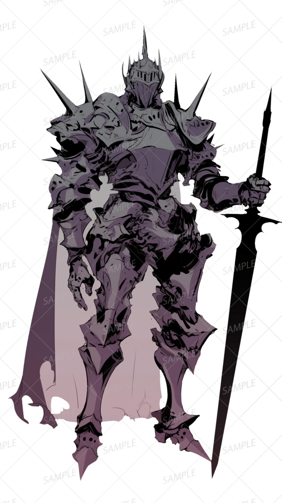 【神話生物】呪鎧の継承者_立ち絵透過