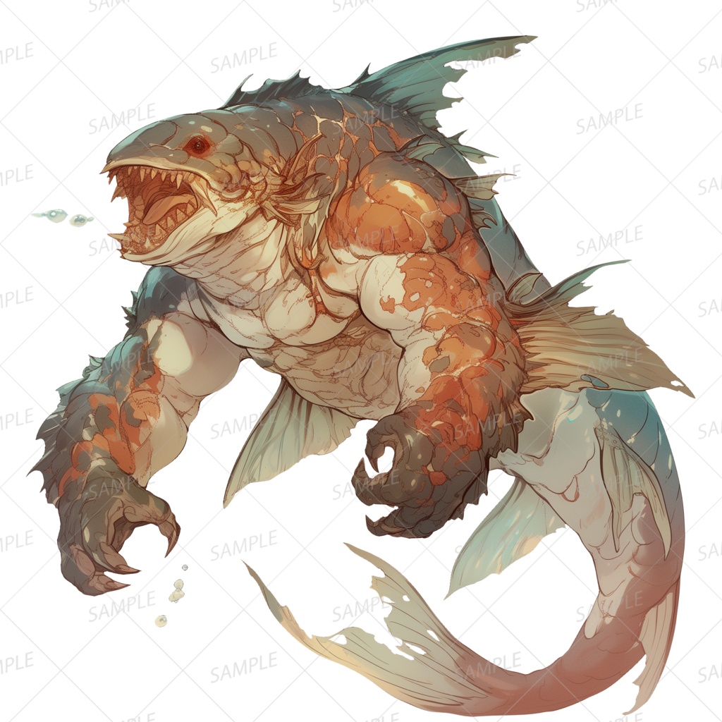 【神話生物】喰海の暴獣コイザラス_透過