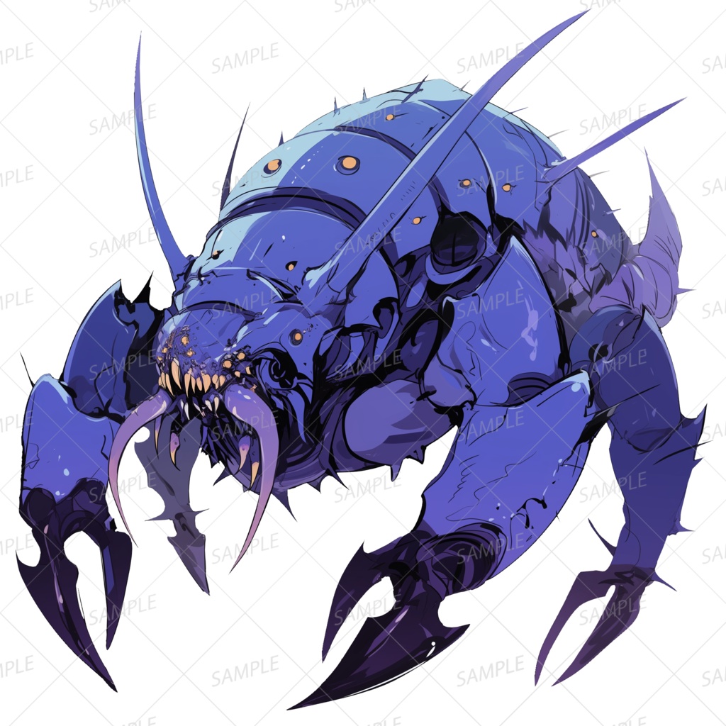 【神話生物】深地の穿刺甲殻_透過