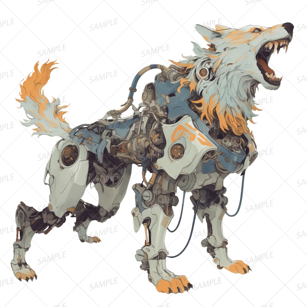 【神話生物】吠えし鋼牙の番犬_透過