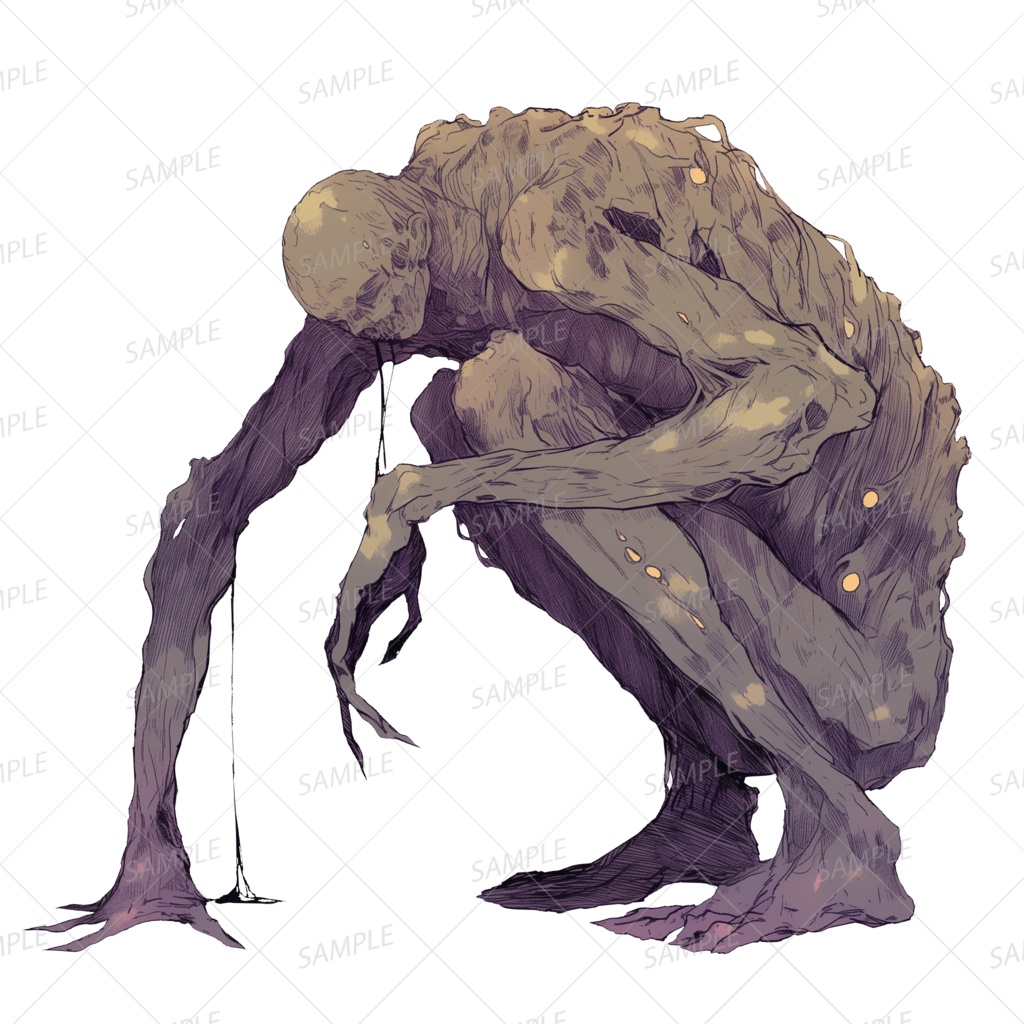 【神話生物】呻きの淵から這う者_透過