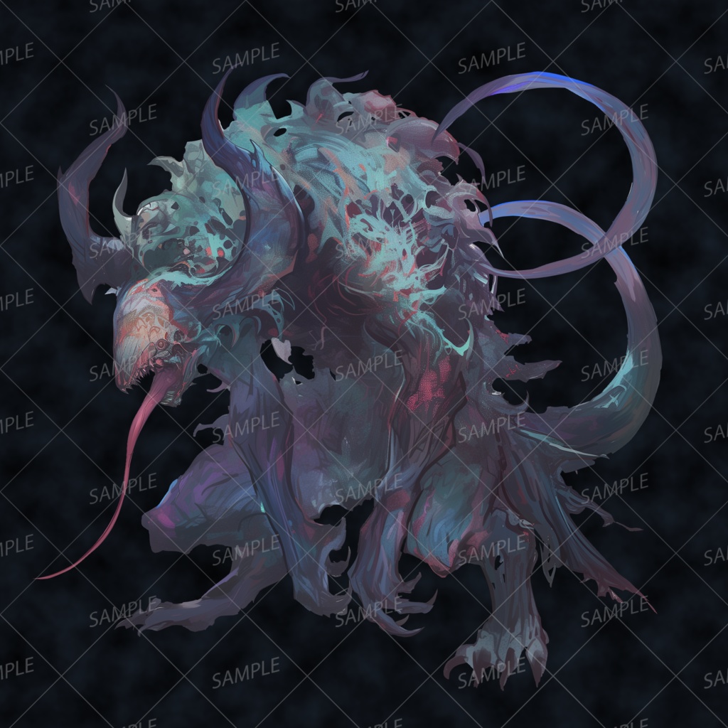 【神話生物】舌主の相貌獣_透過