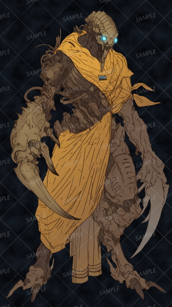 【神話生物】蟲導の誓戒者_立ち絵透過