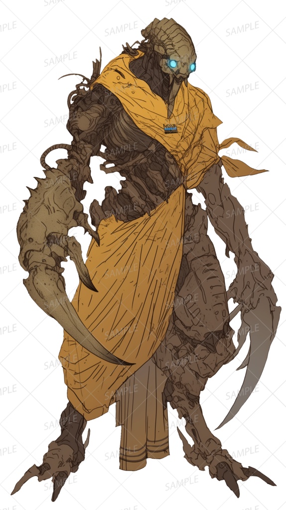 【神話生物】蟲導の誓戒者_立ち絵透過