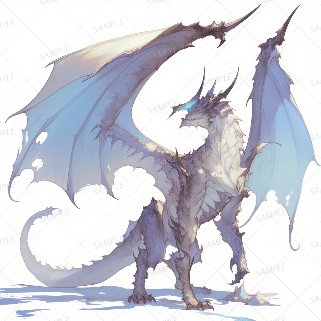 【神話生物】雪嵐の覇王竜