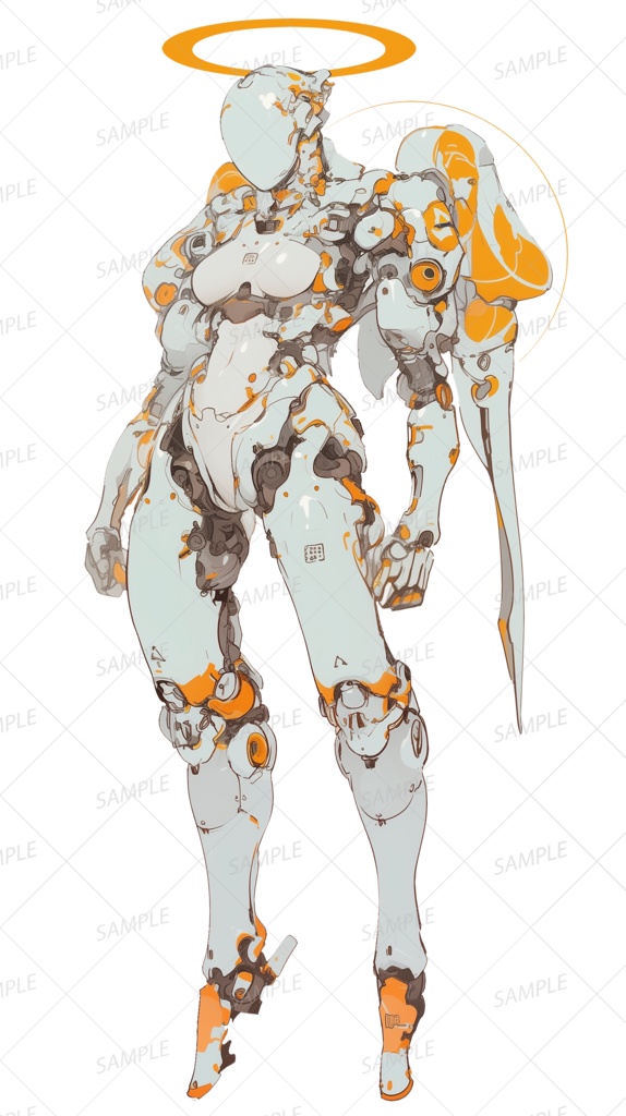 【神話生物】光環の審判機_立ち絵透過