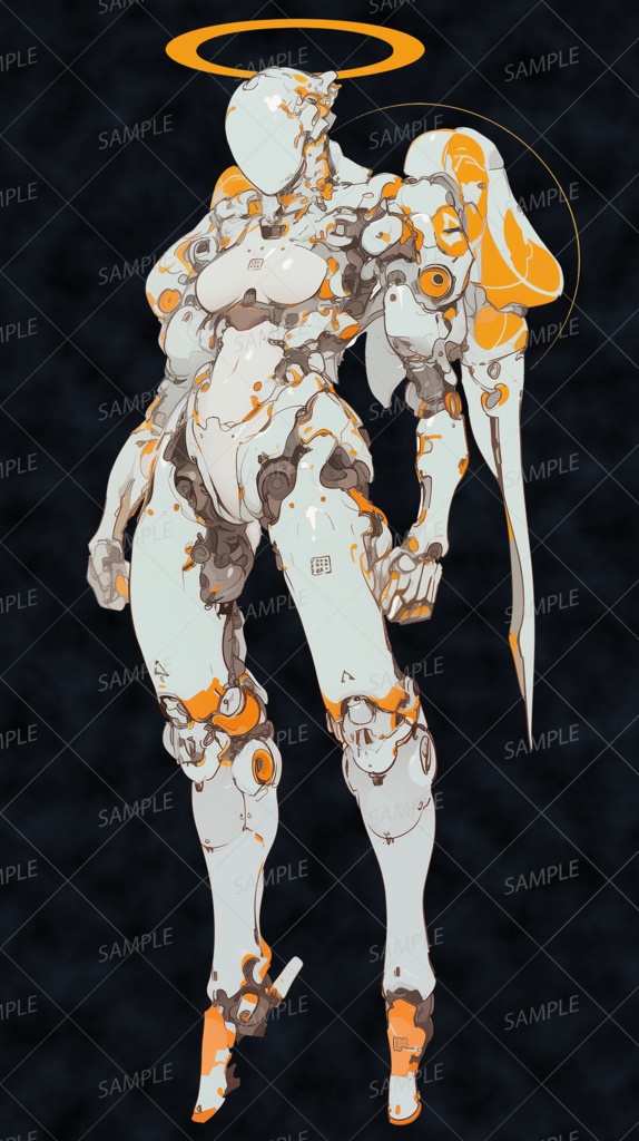 【神話生物】光環の審判機_立ち絵透過