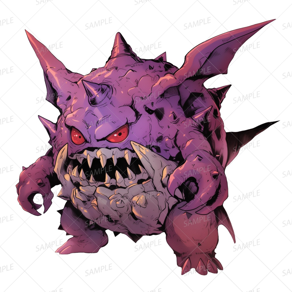 【神話生物】紫牙魔獣ガルモルグ_透過