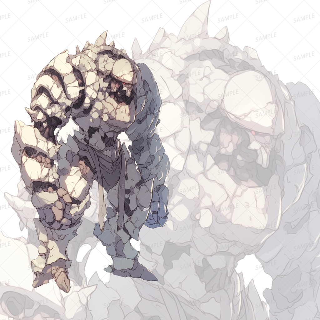 【神話生物】地砕きの護巨兵_立ち絵透過