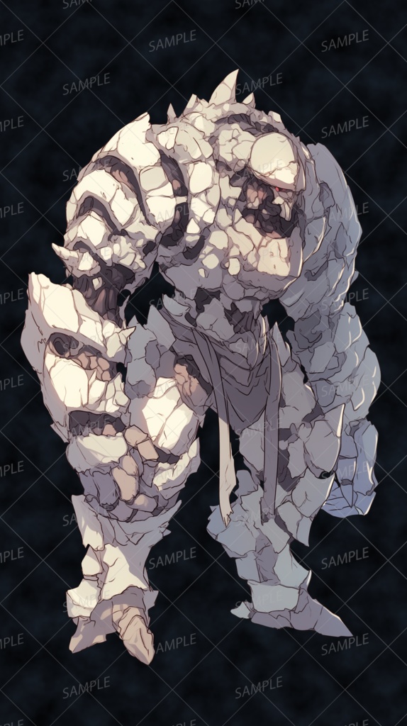 【神話生物】地砕きの護巨兵_立ち絵透過