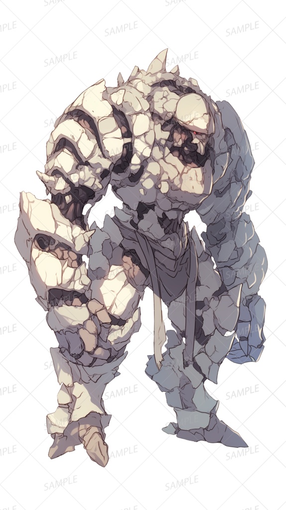 【神話生物】地砕きの護巨兵_立ち絵透過
