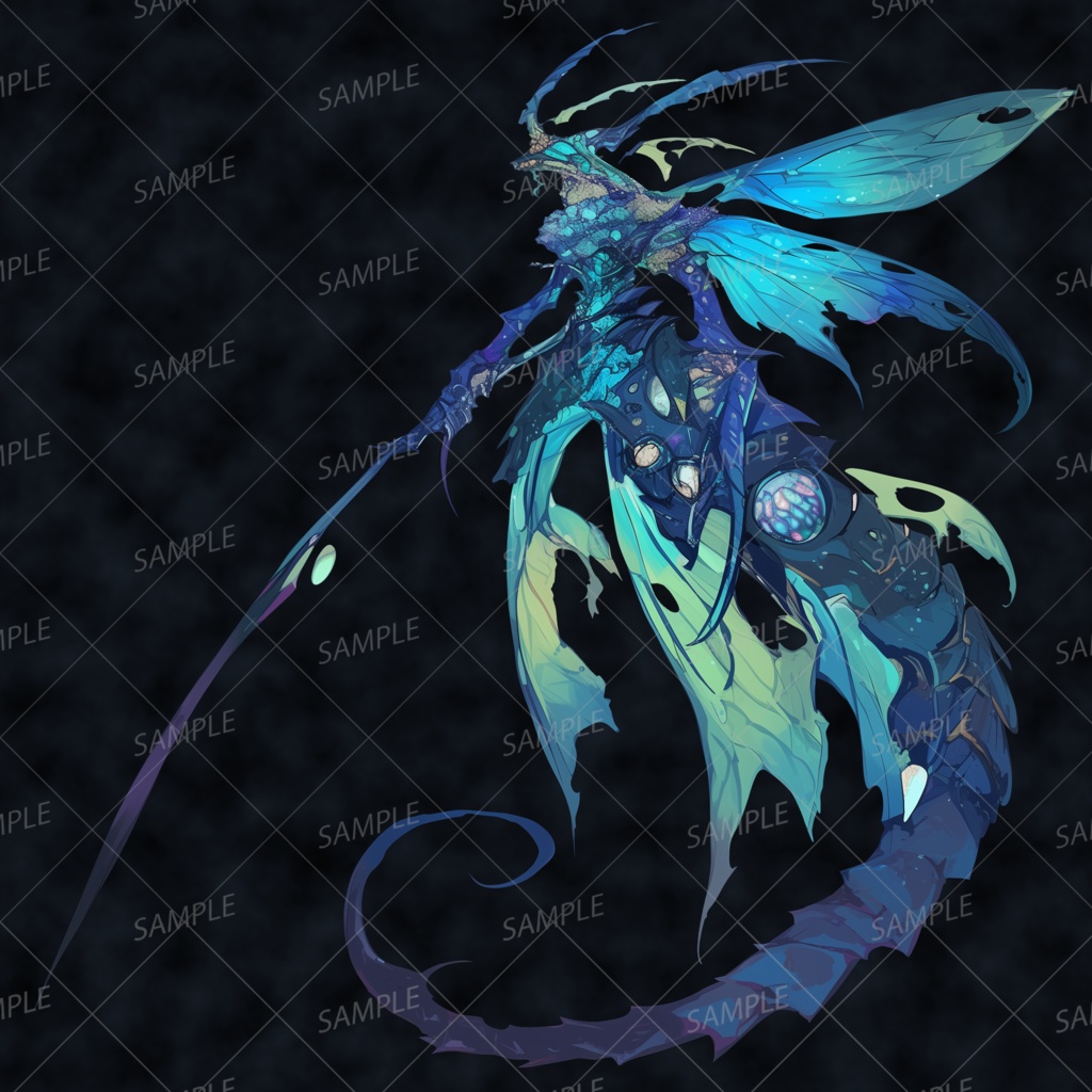 【神話生物】深淵羽神ヴォル＝ミューレ_透過