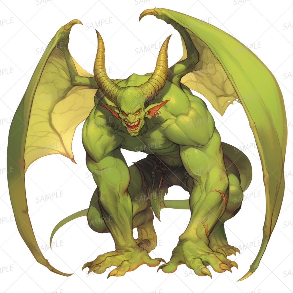 【神話生物】咆哮する翠の災禍_透過