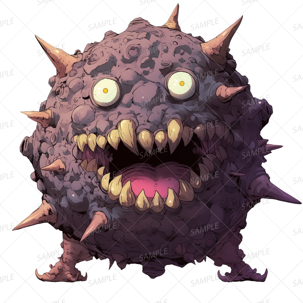 【神話生物】牙岩獣スパイクベロス_透過