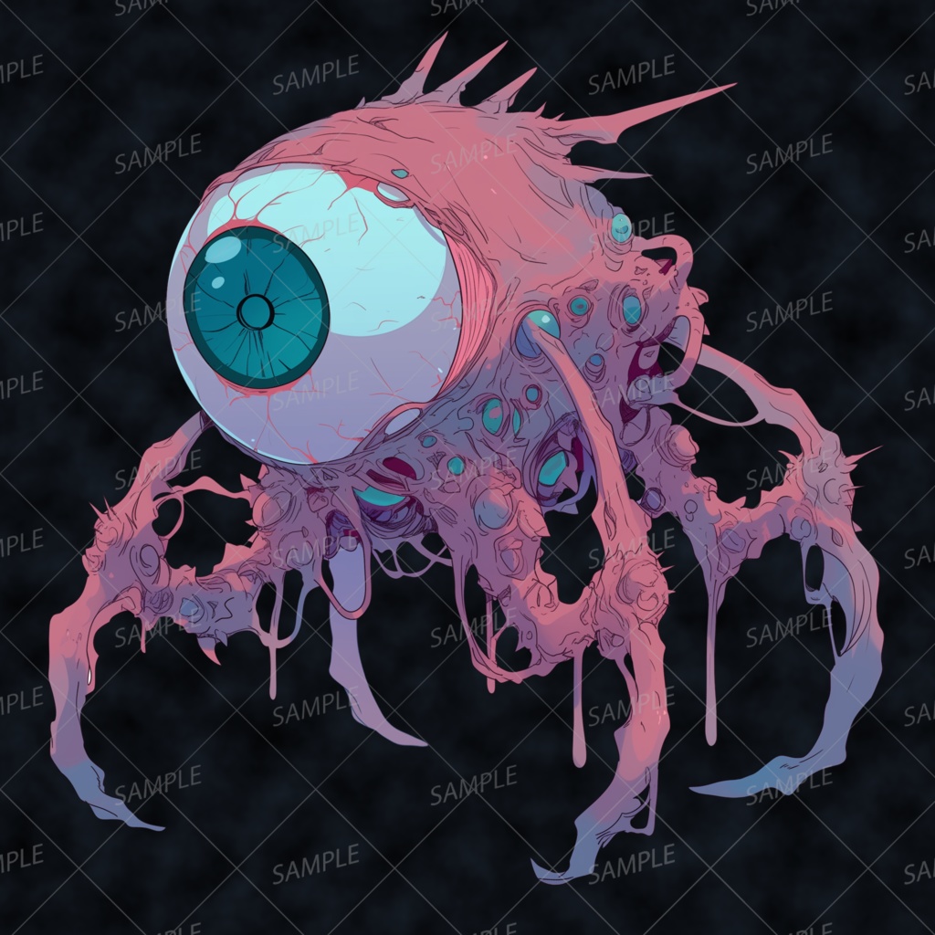 【神話生物】意識ヲ侵ス深視ノ目玉_透過