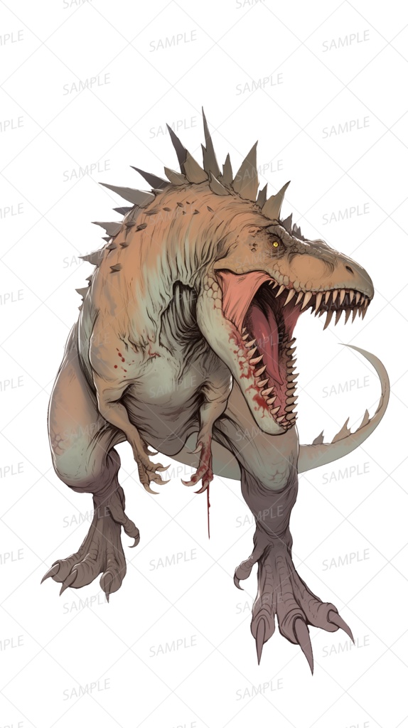 【神話生物】獰牙の暴君_立ち絵透過