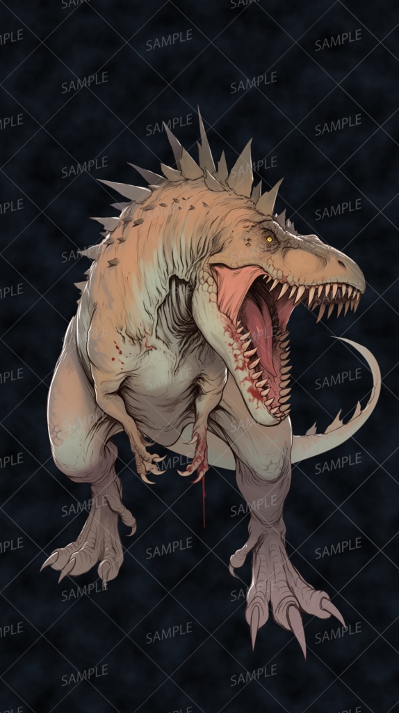 【神話生物】獰牙の暴君_立ち絵透過