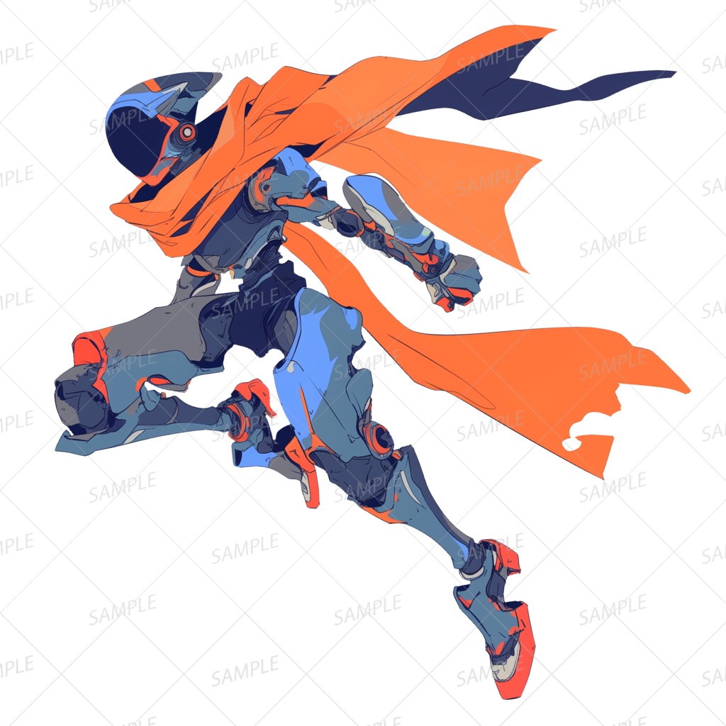 【神話生物】疾風の機装ランナー_透過