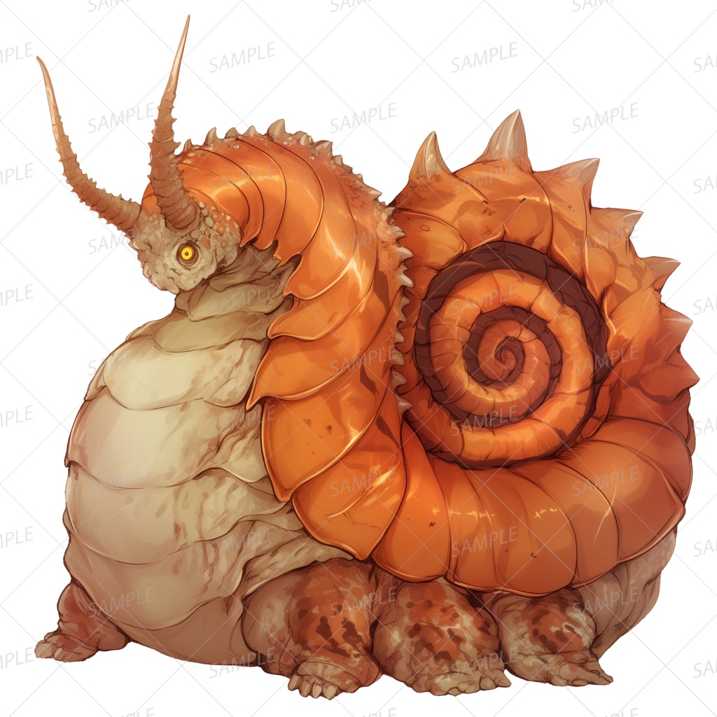 【神話生物】炎嵐の大螺ガルドフレア_透過