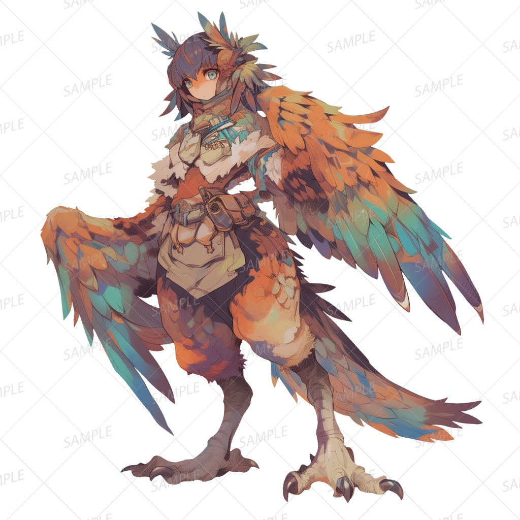 【神話生物】空の旅人アルカナ_透過