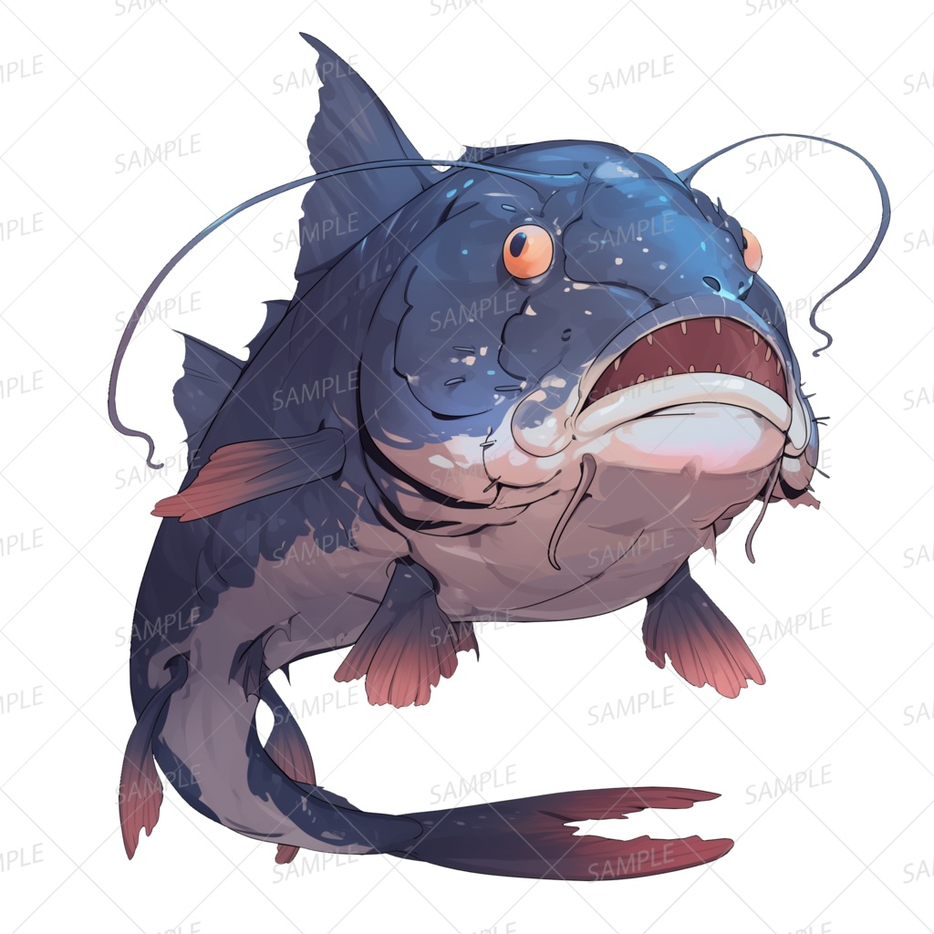 【神話生物】轟雷を呼ぶ巨鯰_透過