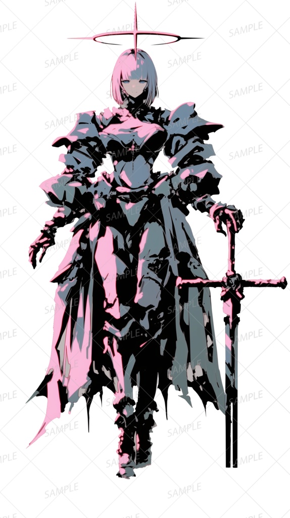 【神話生物】終末の剣姫_立ち絵透過