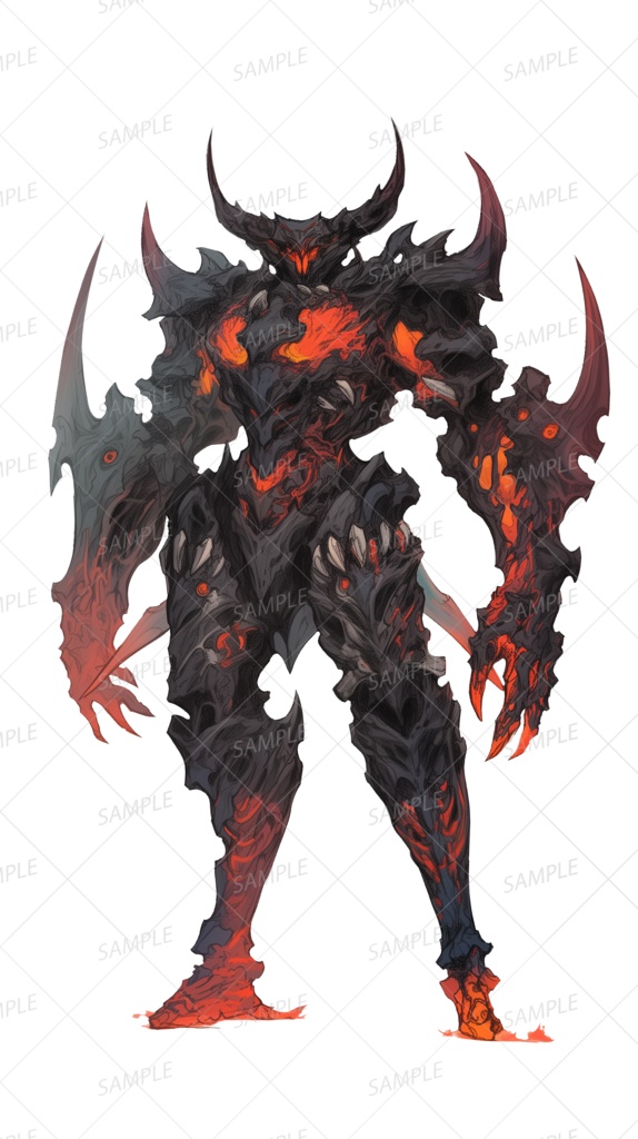 【神話生物】業火煉獄の魔人_立ち絵透過