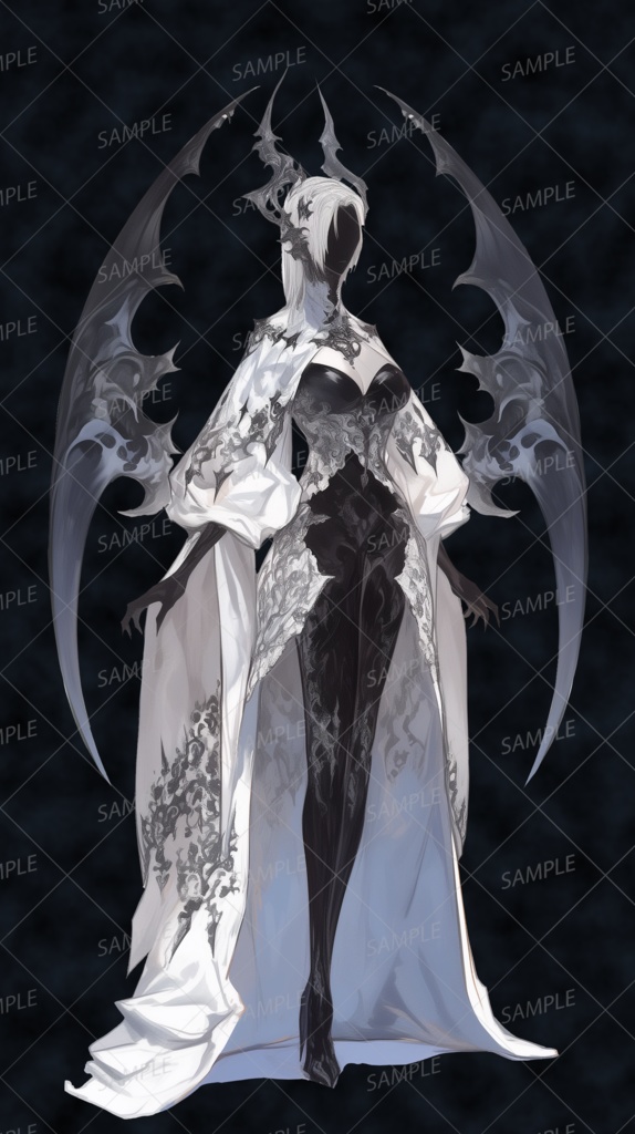 【神話生物】白夜の虚無姫ドミナ_立ち絵透過