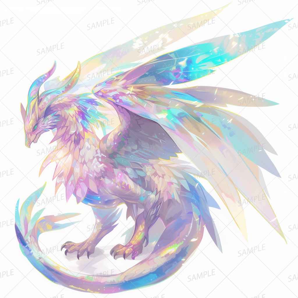 【神話生物】星屑のプリズマドラゴン