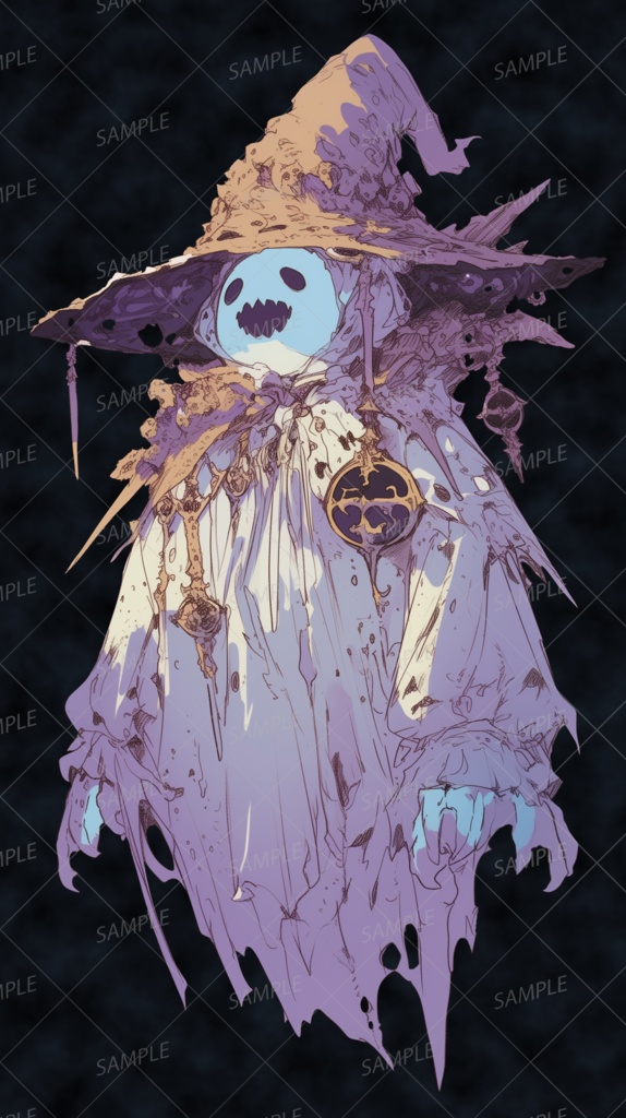 【神話生物】朽ち帽のさまよい呪術師_立ち絵透過