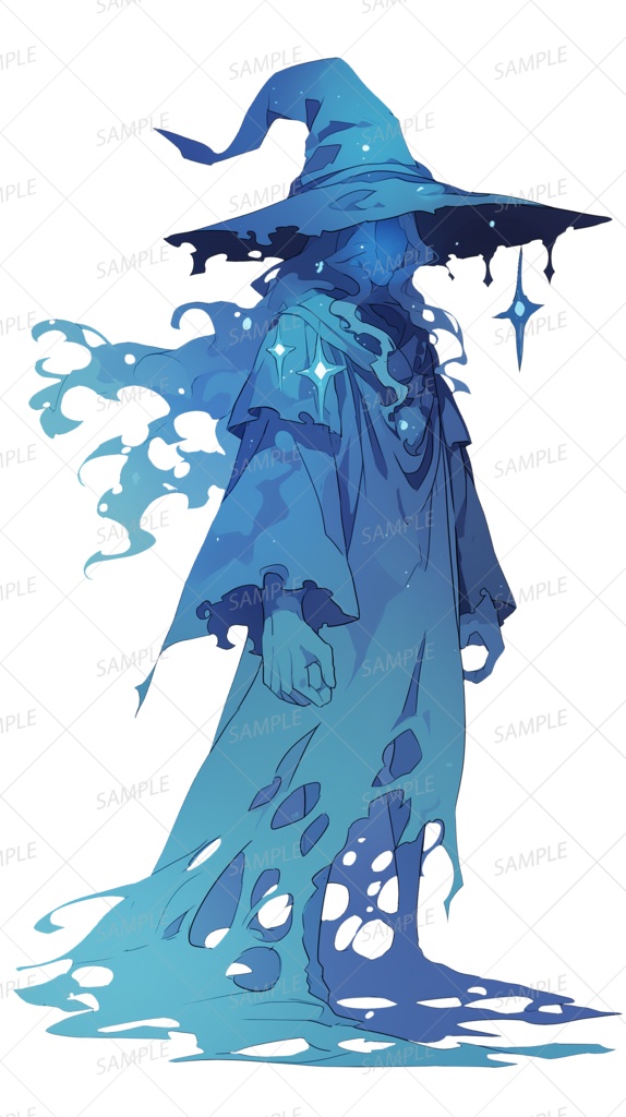 【神話生物】星滴のスペクトルウィザード_立ち絵透過