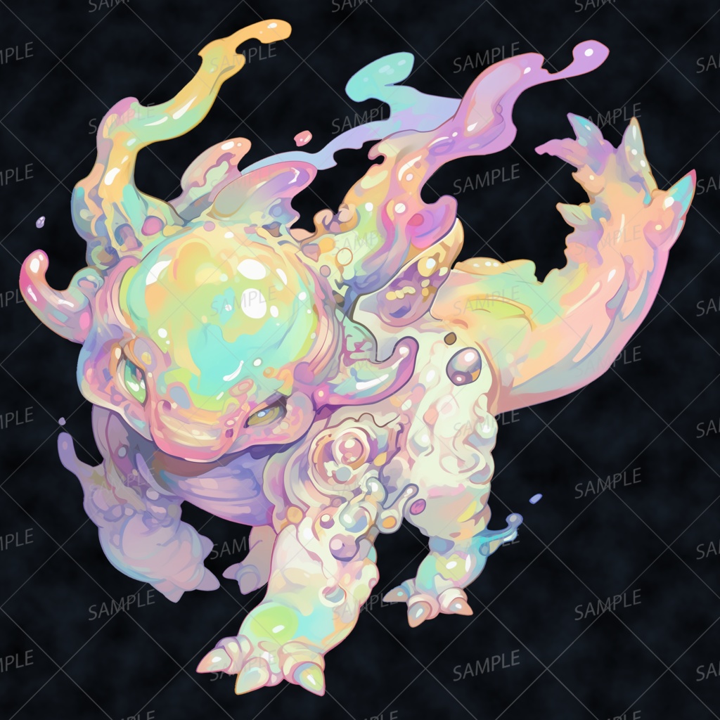 【神話生物】宝蜜のプリズマティカ_透過