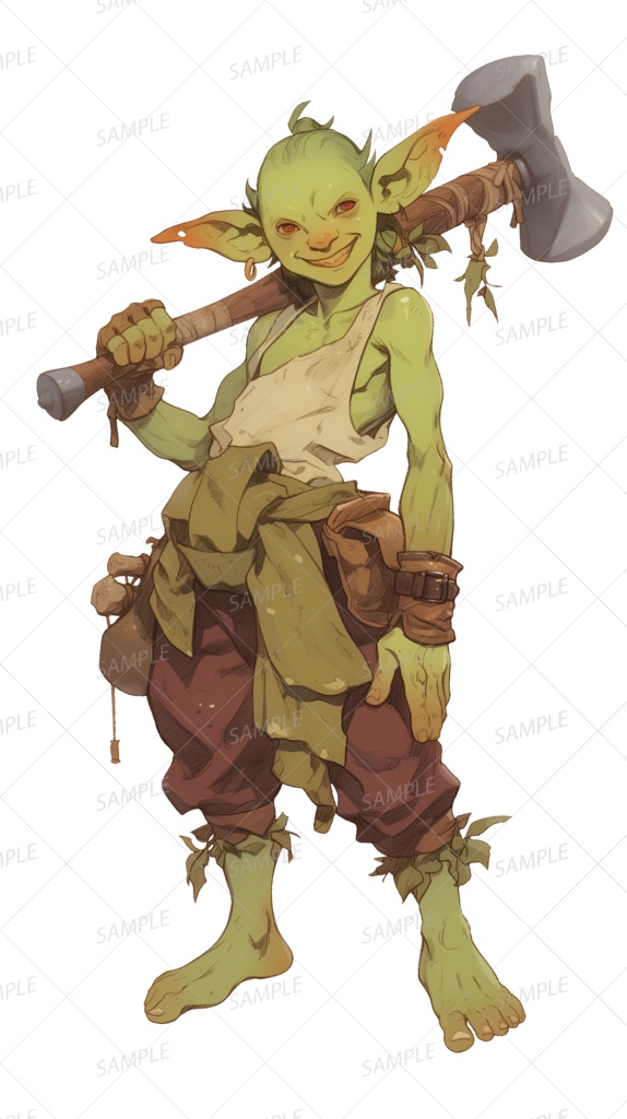 【神話生物】森林の鍛冶屋_立ち絵透過